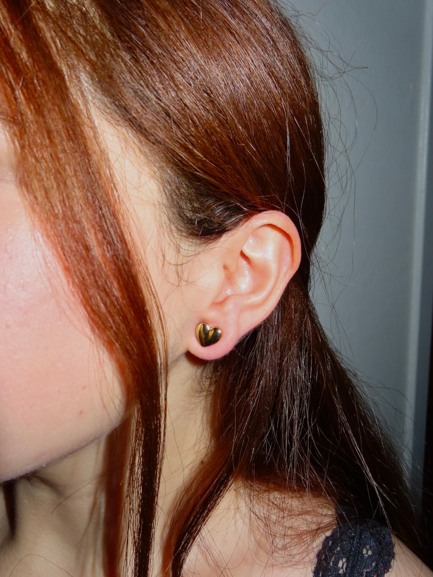 #60 Gold Heart Shaped Earrings