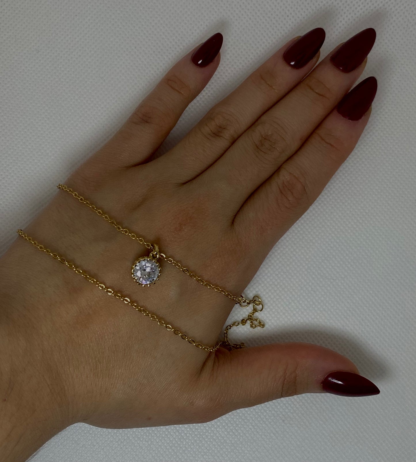 #9 18k Gold-Plated Necklace with Pendant