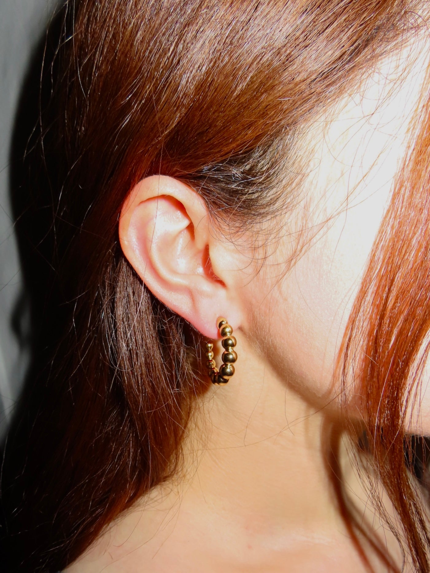 #54 Bubble Gold Hoop