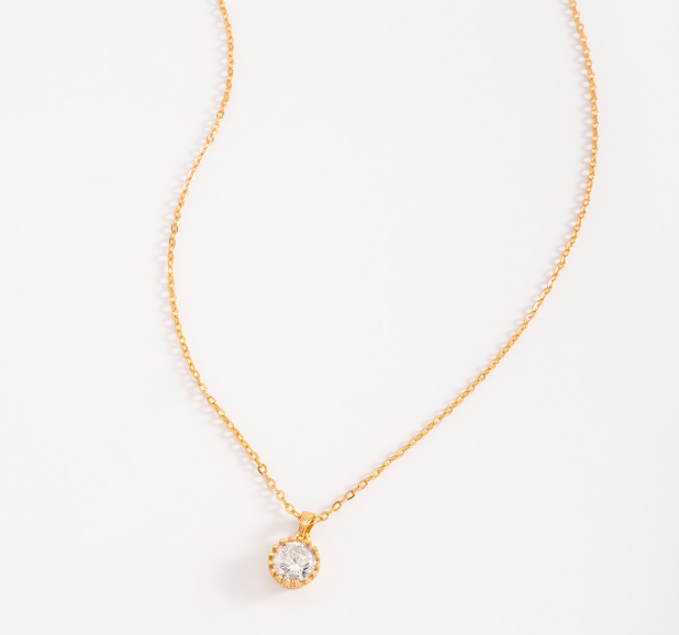 #9 18k Gold-Plated Necklace with Pendant