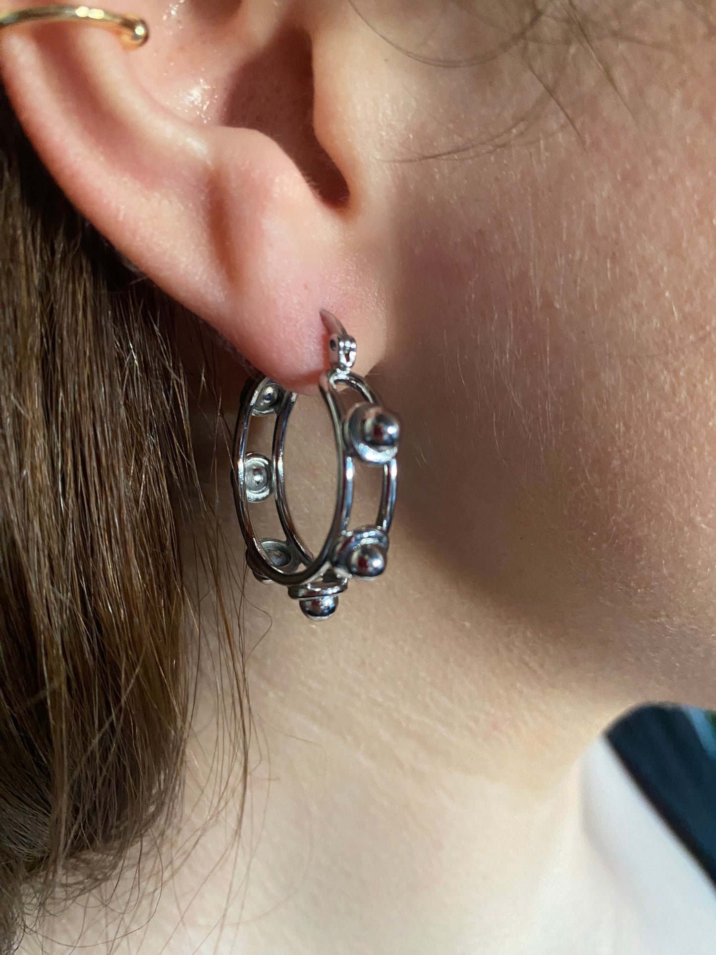 #58 Silver Hoop Earrings