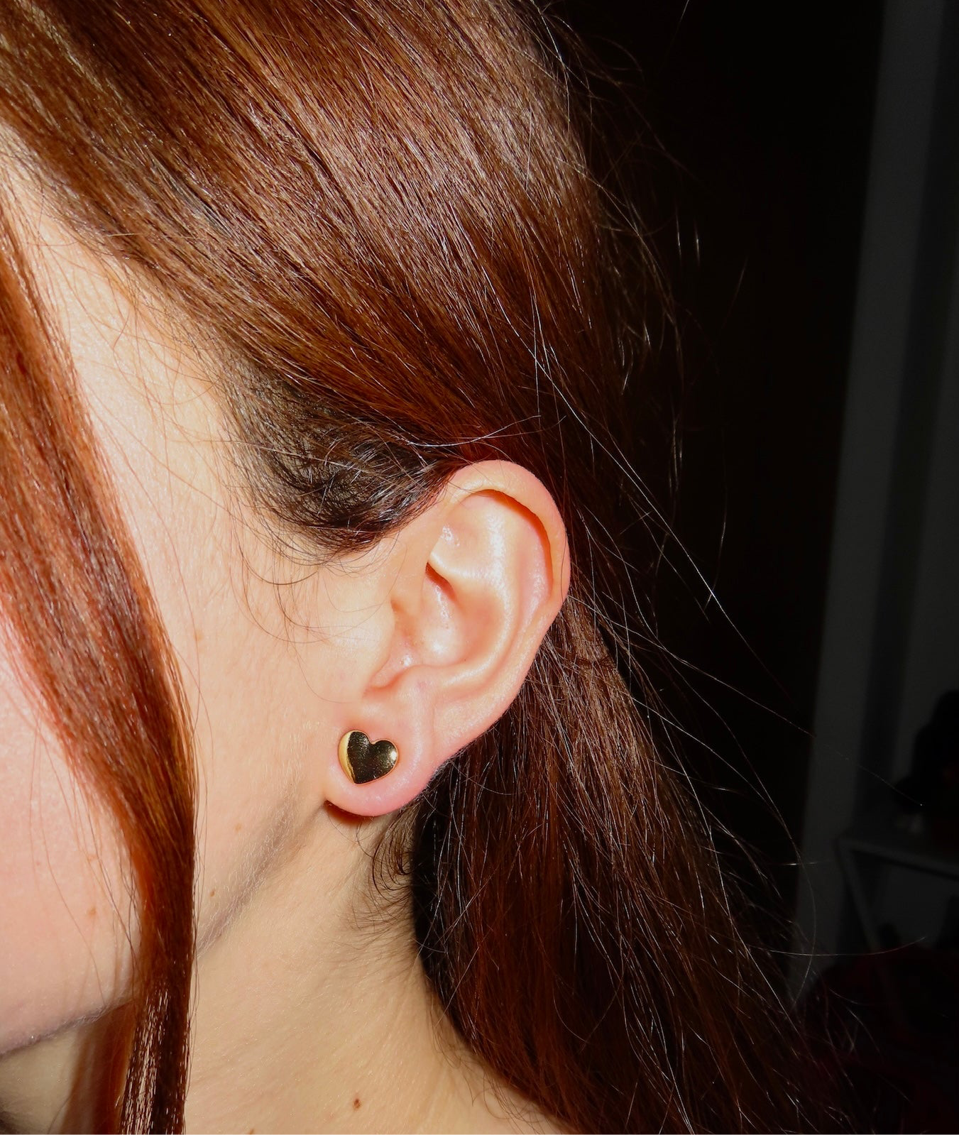 #60 Gold Heart Shaped Earrings