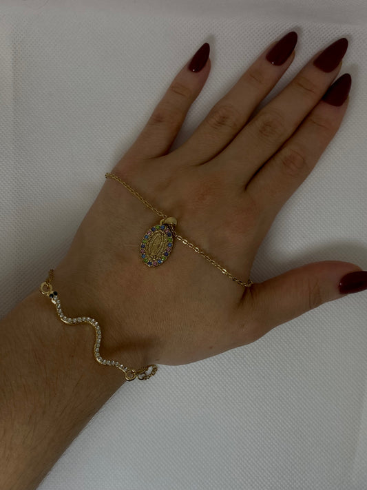 #11 Virgen de Guadalupe 18k Gold Plated Necklace