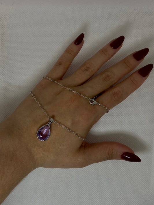 #2 Necklace with Violet Stone