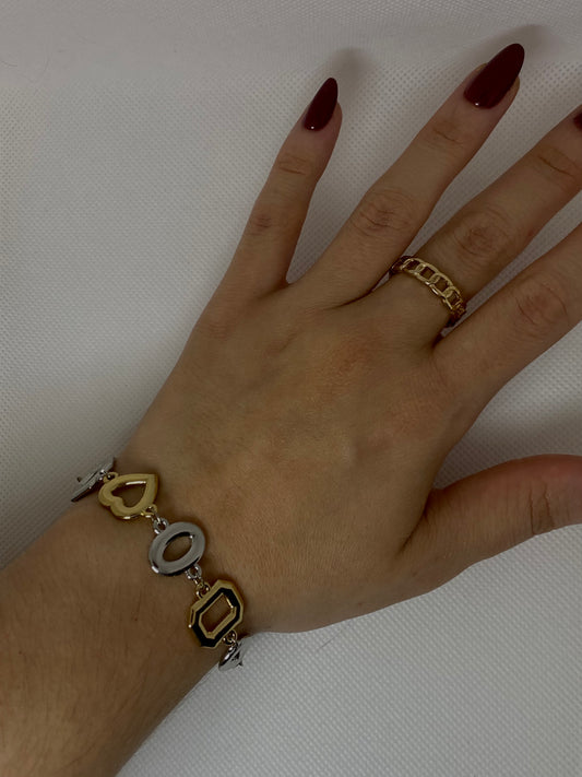 #20 Exclusive Silver & Gold Bracelet