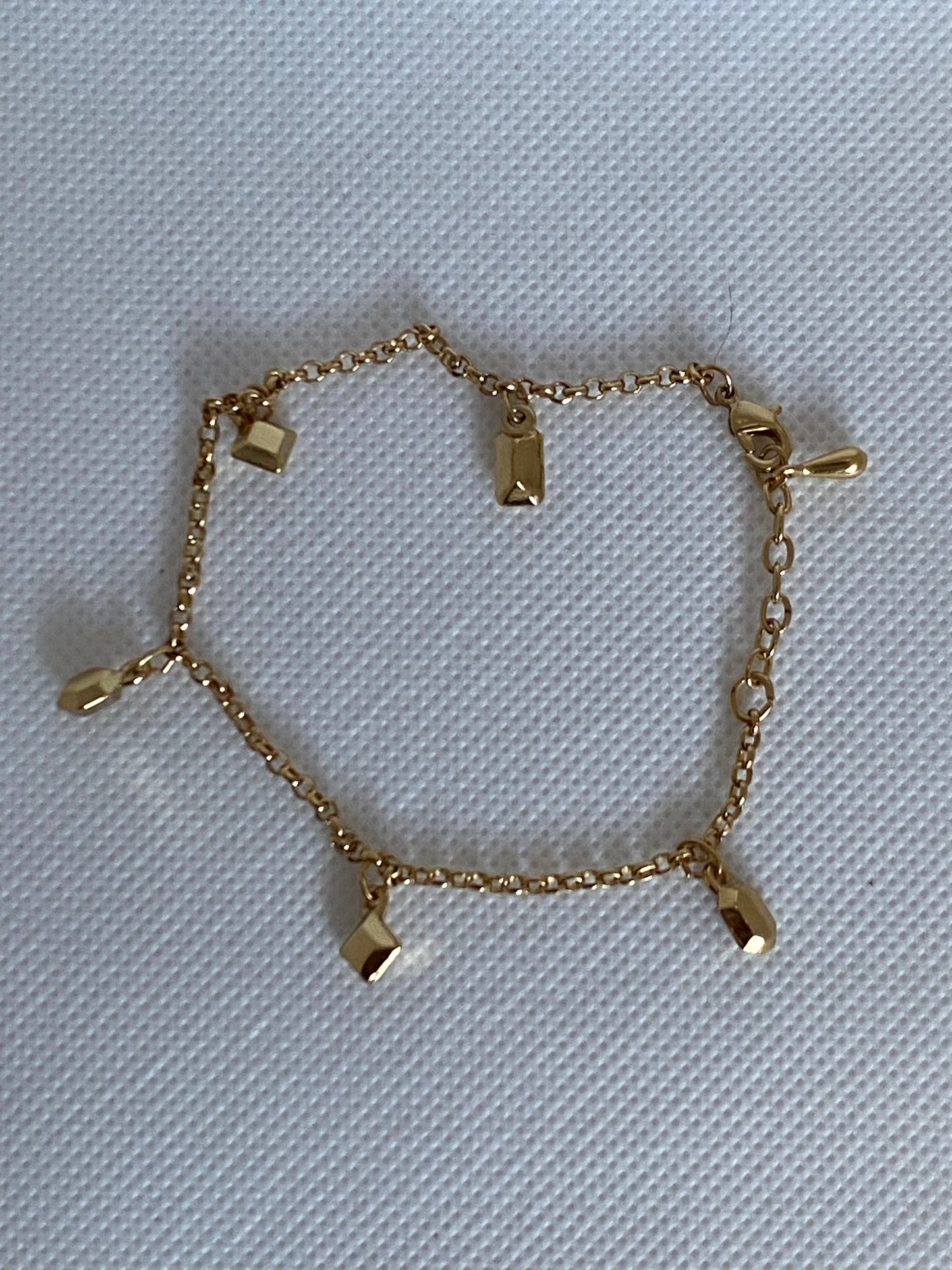 #18 Gold-plated Bracelet with Geometric Charms