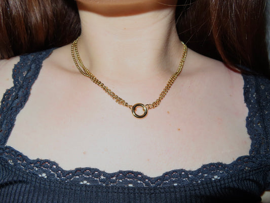 #22 5-Chain Gold Plated Necklace