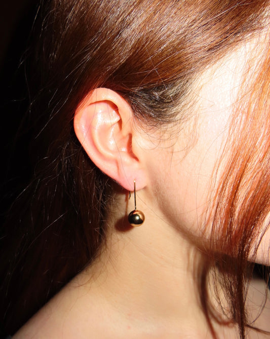 #52 Bead Drop Earrings (Gold)