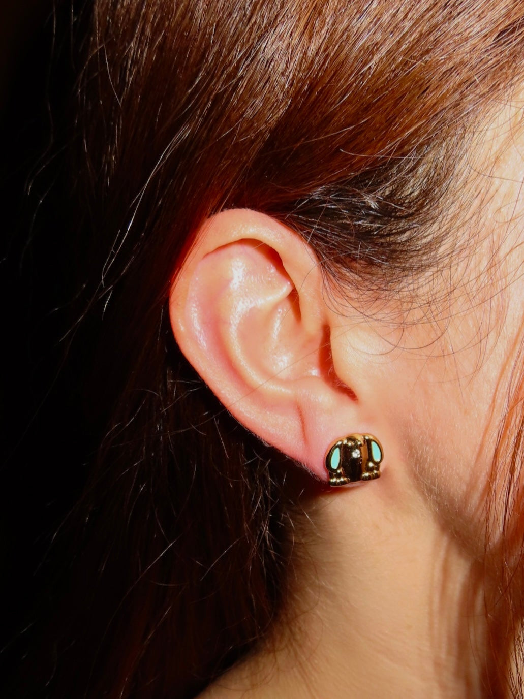 #36 Gold Dog Earrings