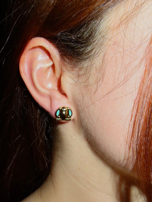 #36 Gold Dog Earrings