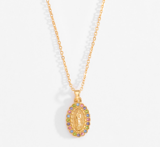 #11 Virgen de Guadalupe 18k Gold Plated Necklace